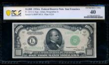 1934A $1000 San Francisco FRN PCGS 40