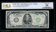 1934A $1000 Chicago FRN PCGS 20