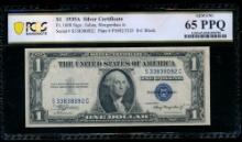 1935A $1 Silver Certificate PCGS 65PPQ