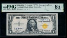 1935A $1 N Africa Silver Certificate PMG 65EPQ
