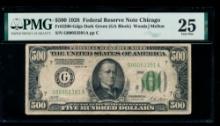 1928 $500 Chicago FRN PMG 25