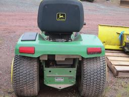 JOHN DEERE 325 TRACTOR W/MOWER & BLADE,