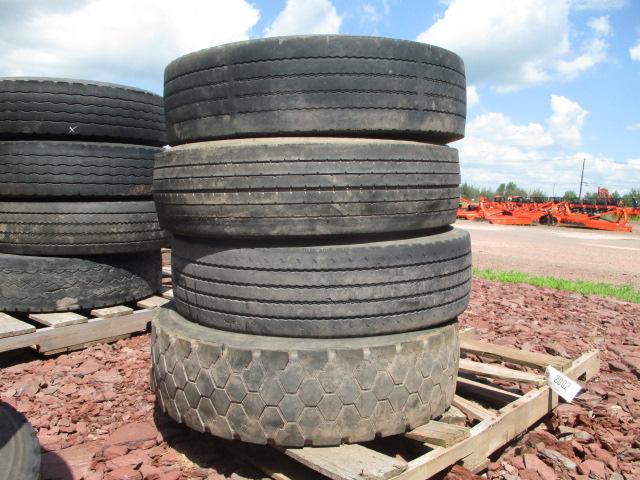 255/70 R 22.5 set of 4 tires