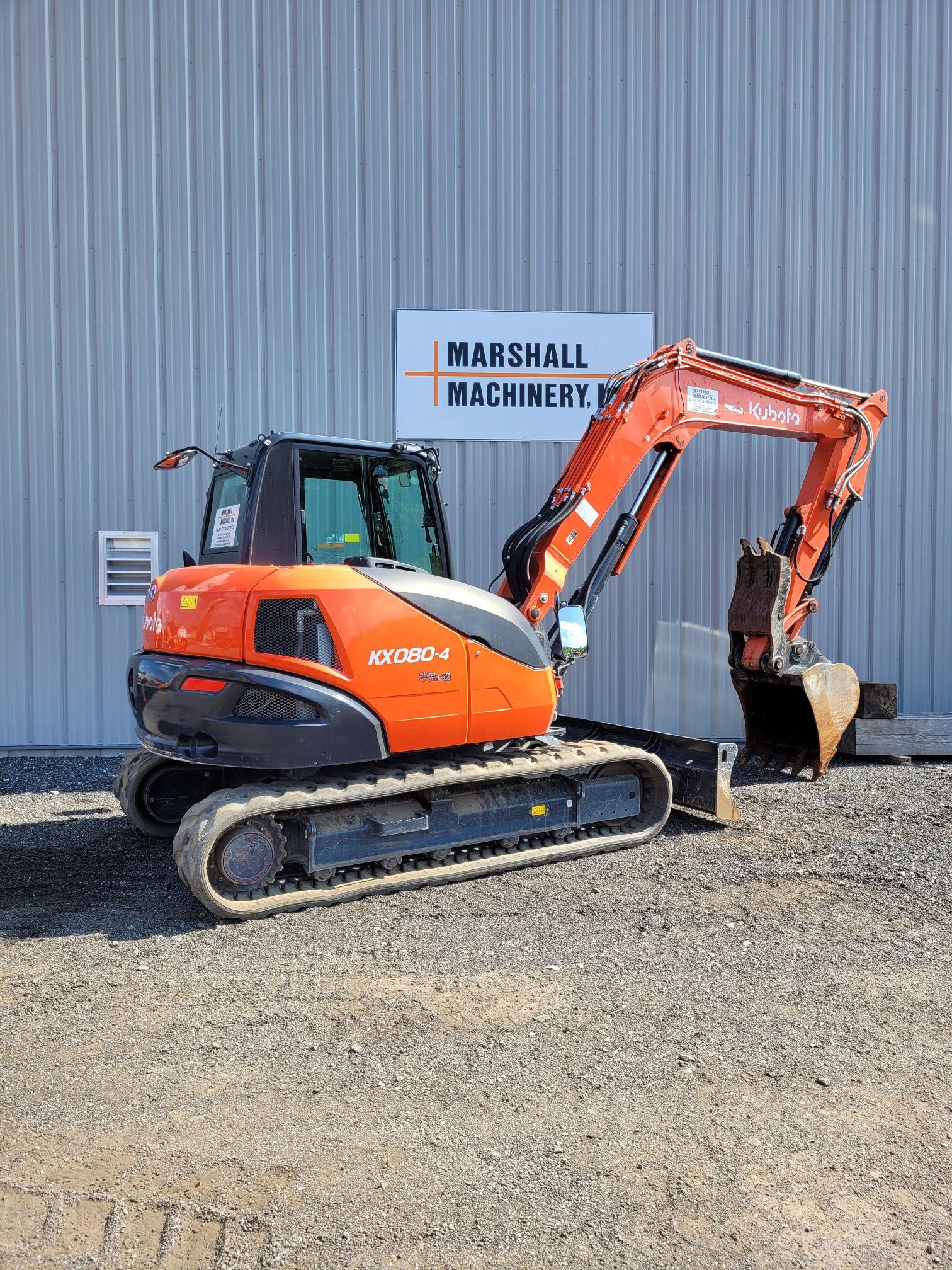 2021 KUBOTA KX080-4S2R3 EXCAVATOR