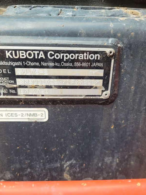 2020 KUBOTA SVL75-2HWC SKID STEER