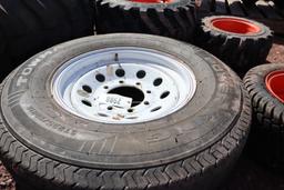 ST 235/80 R16 Tire And 8 Bolt Rim For Trailer