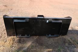 66 in. Skid Steer Bucket With Single Blade