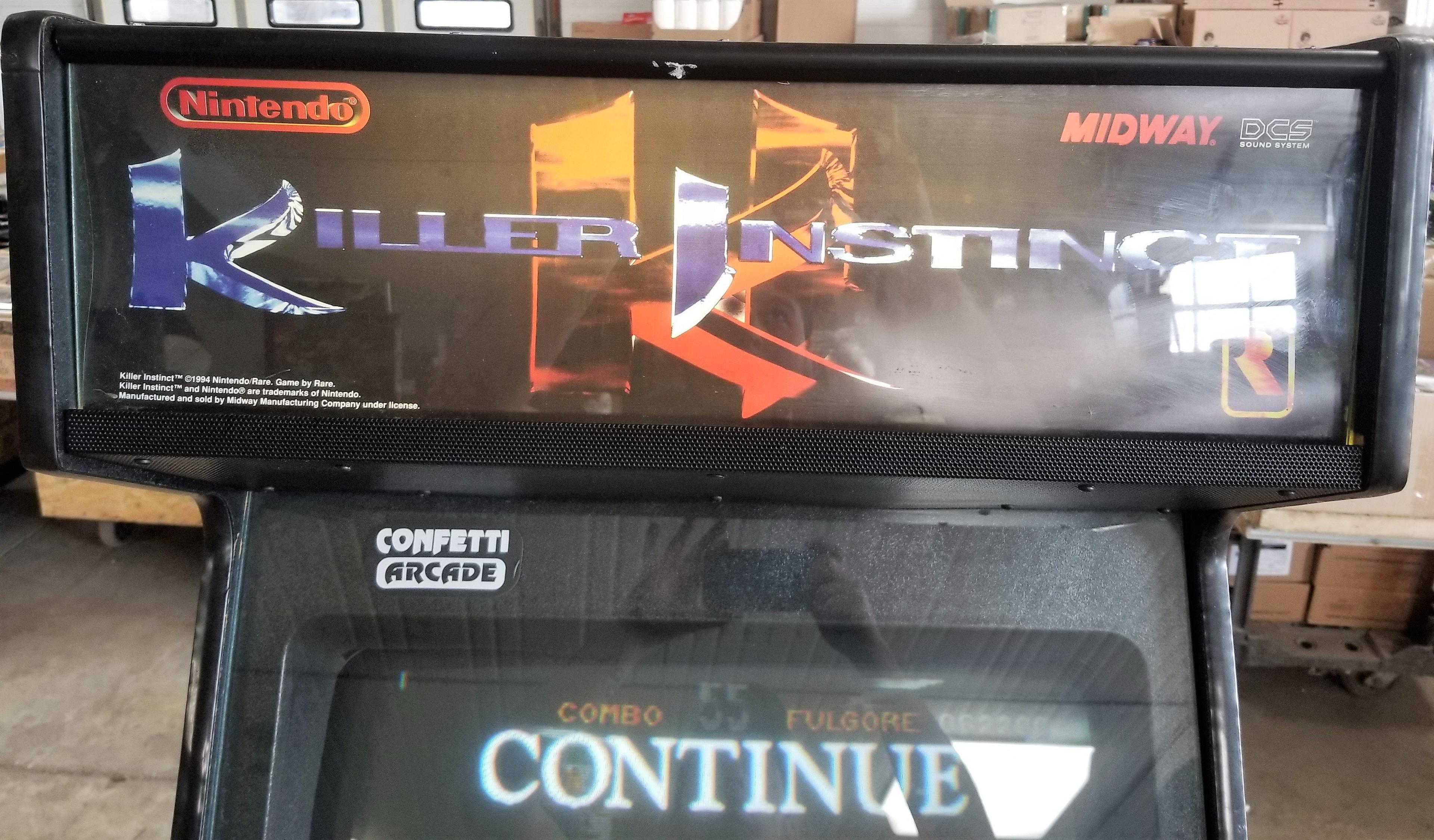 Nintendo "Killer Instinct" Arcade Machine