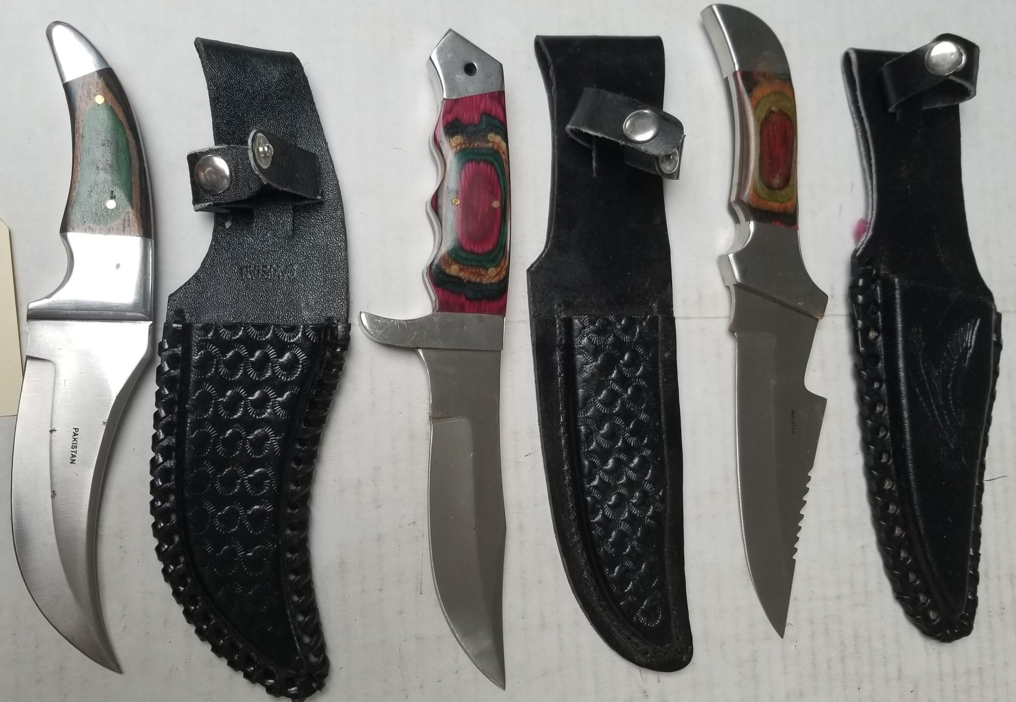 ASSORTED FIXED BLADE KNIVES