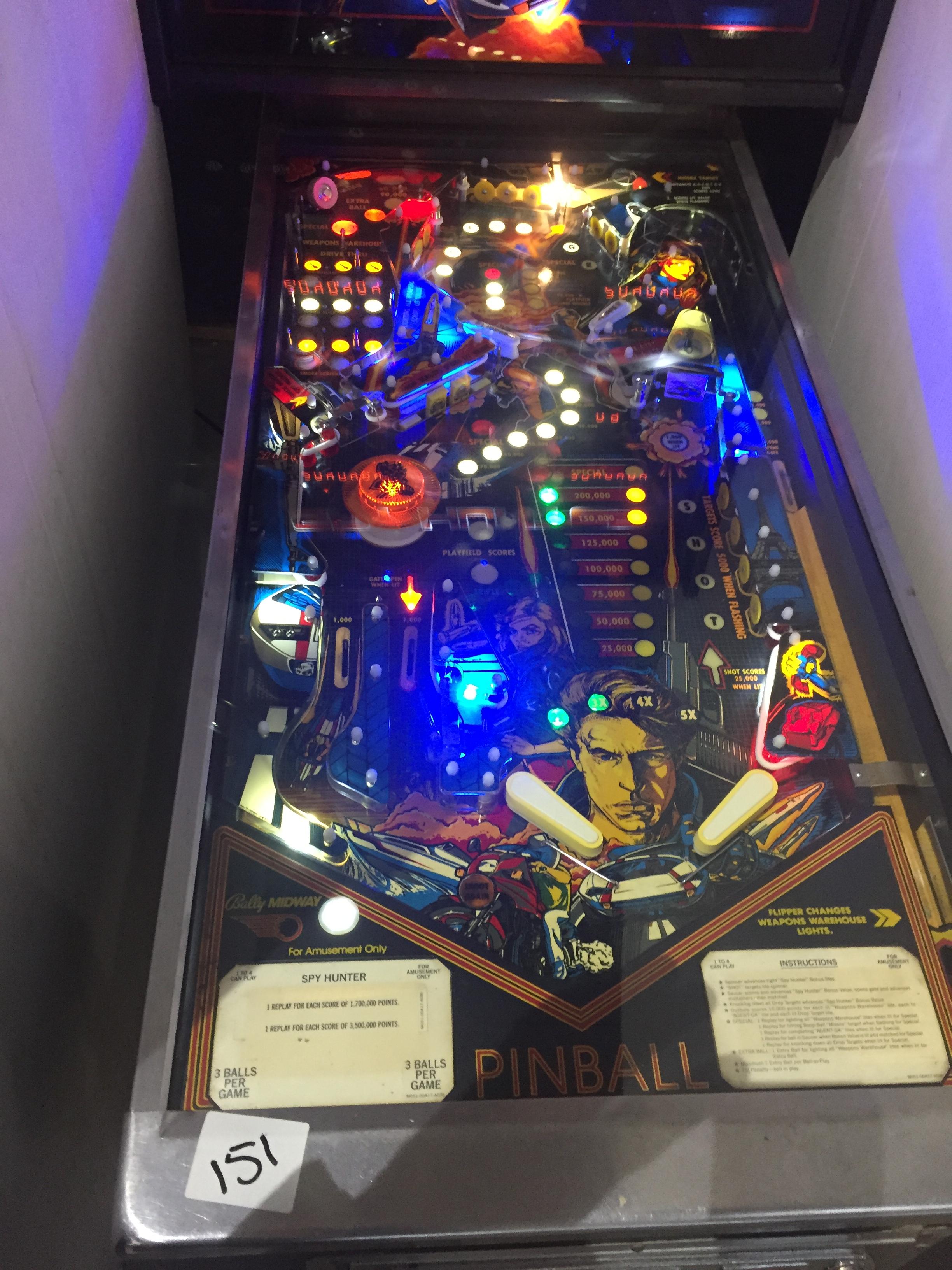 "Spy Hunter" Pinball machine
