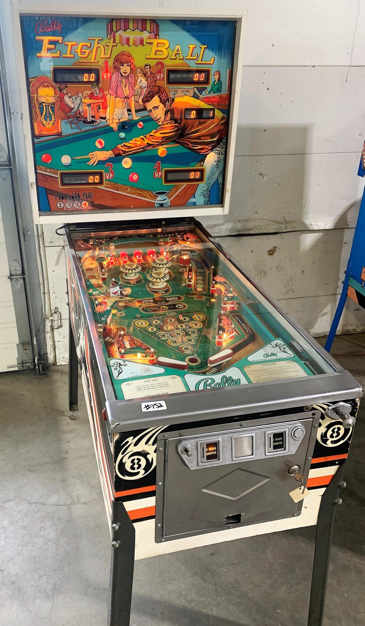 Eight Ball Pinball Machine by Bally