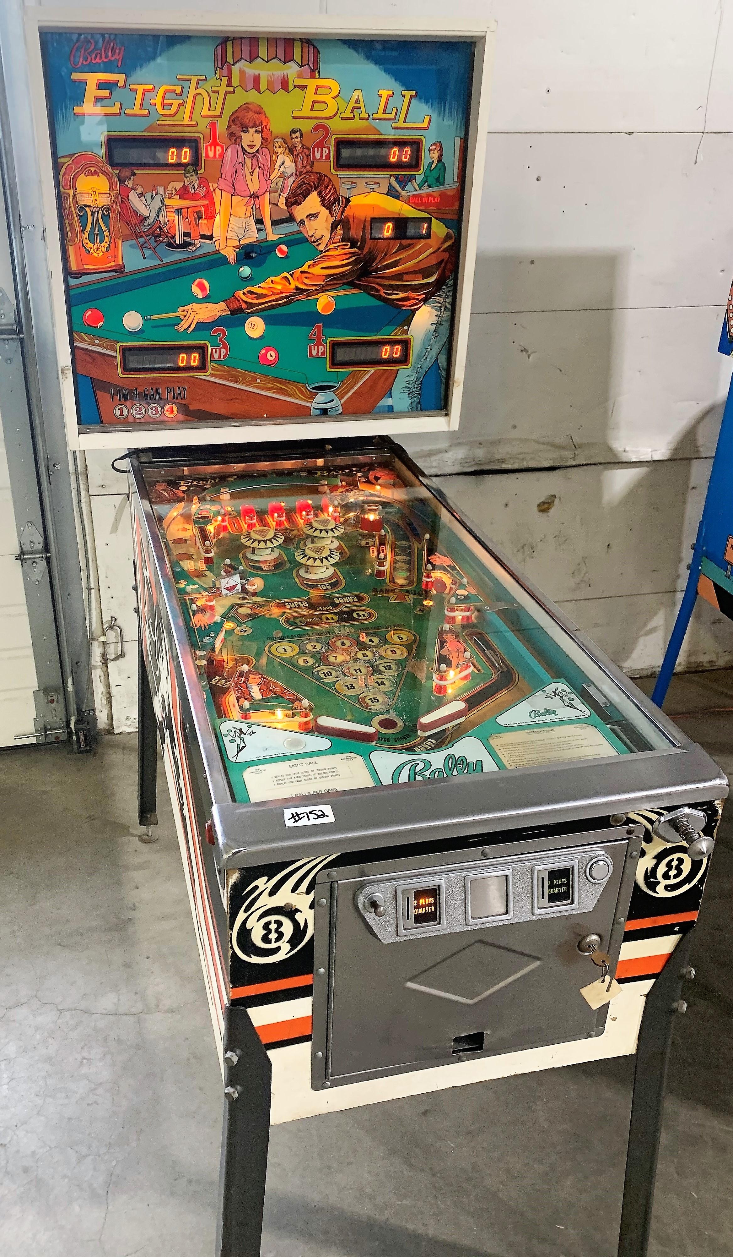 Eight Ball Pinball Machine by Bally