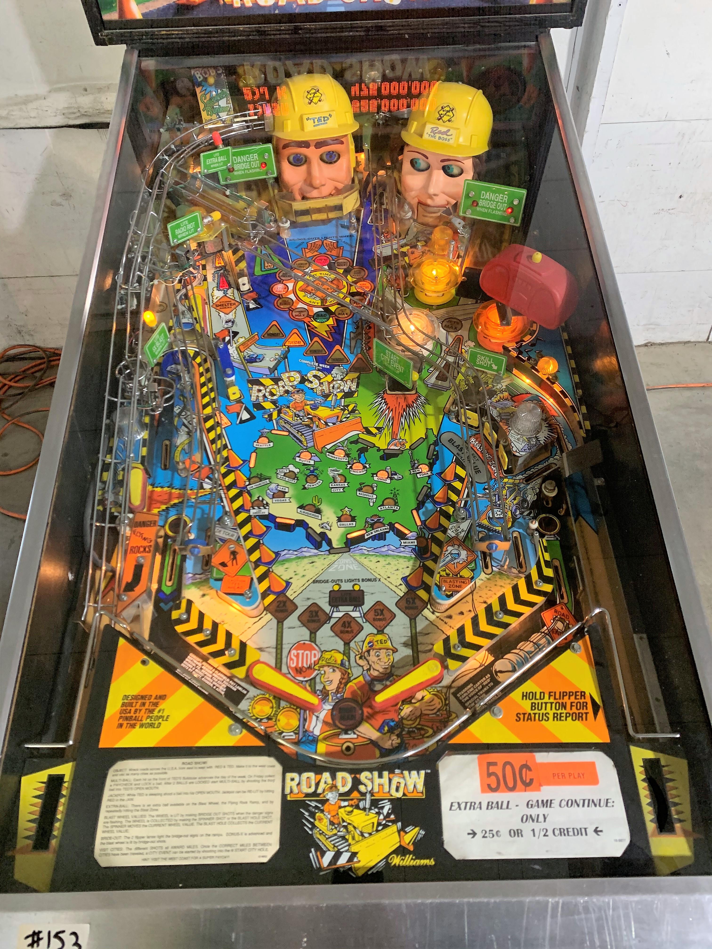 Williams Road Show Pinball Game