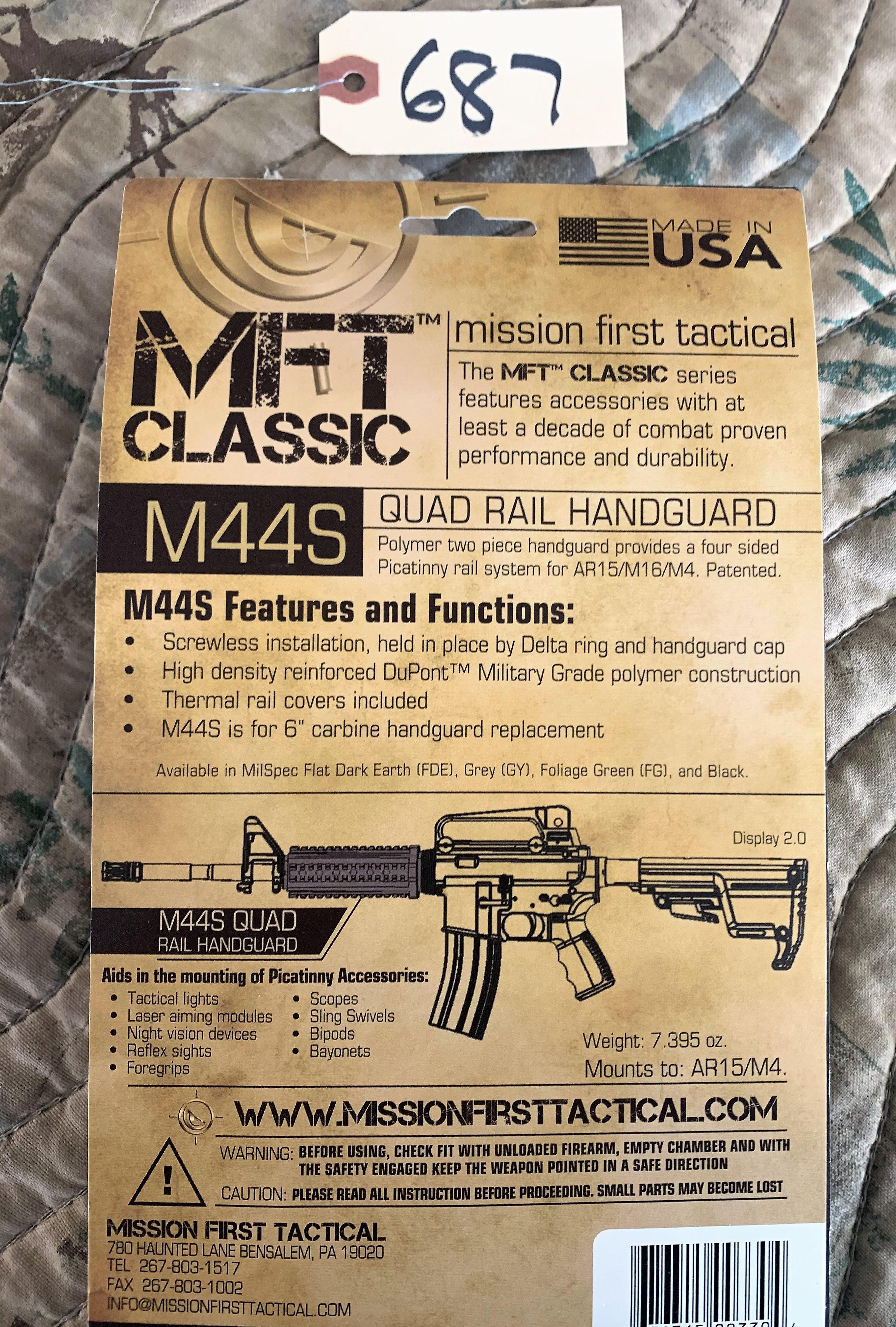 MFT M44S Quad Rail Handgaurd