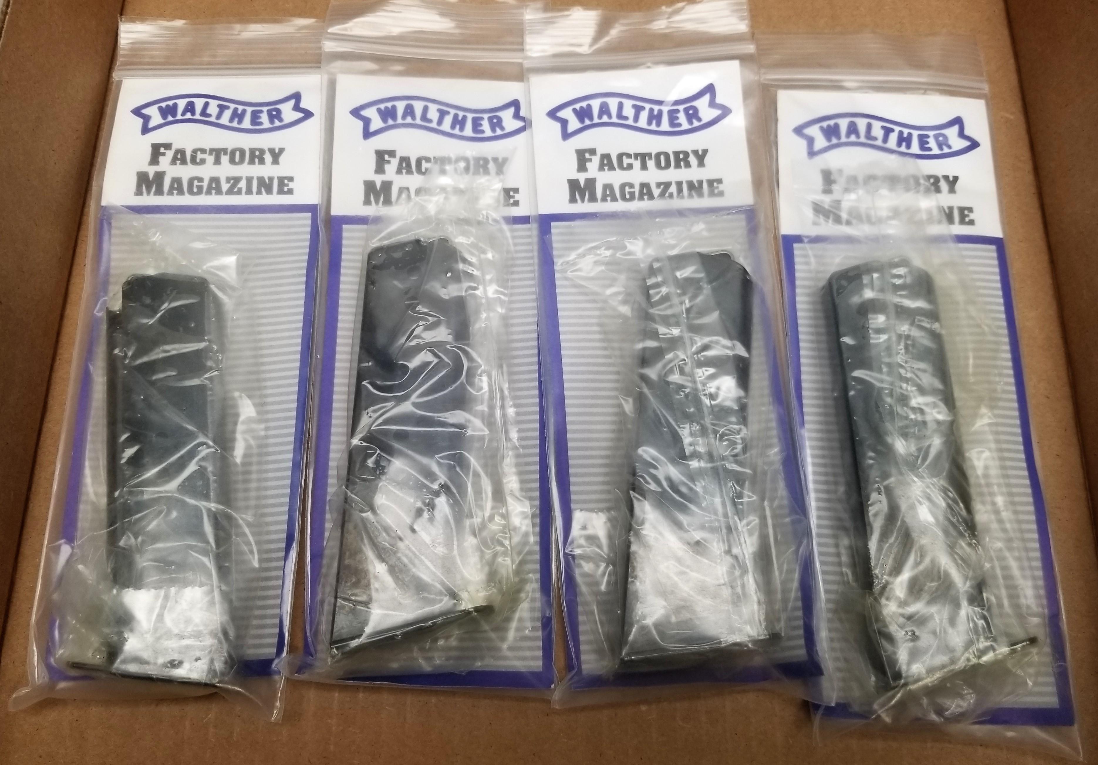 (4) New Walther P-38 Mags, Factory Original