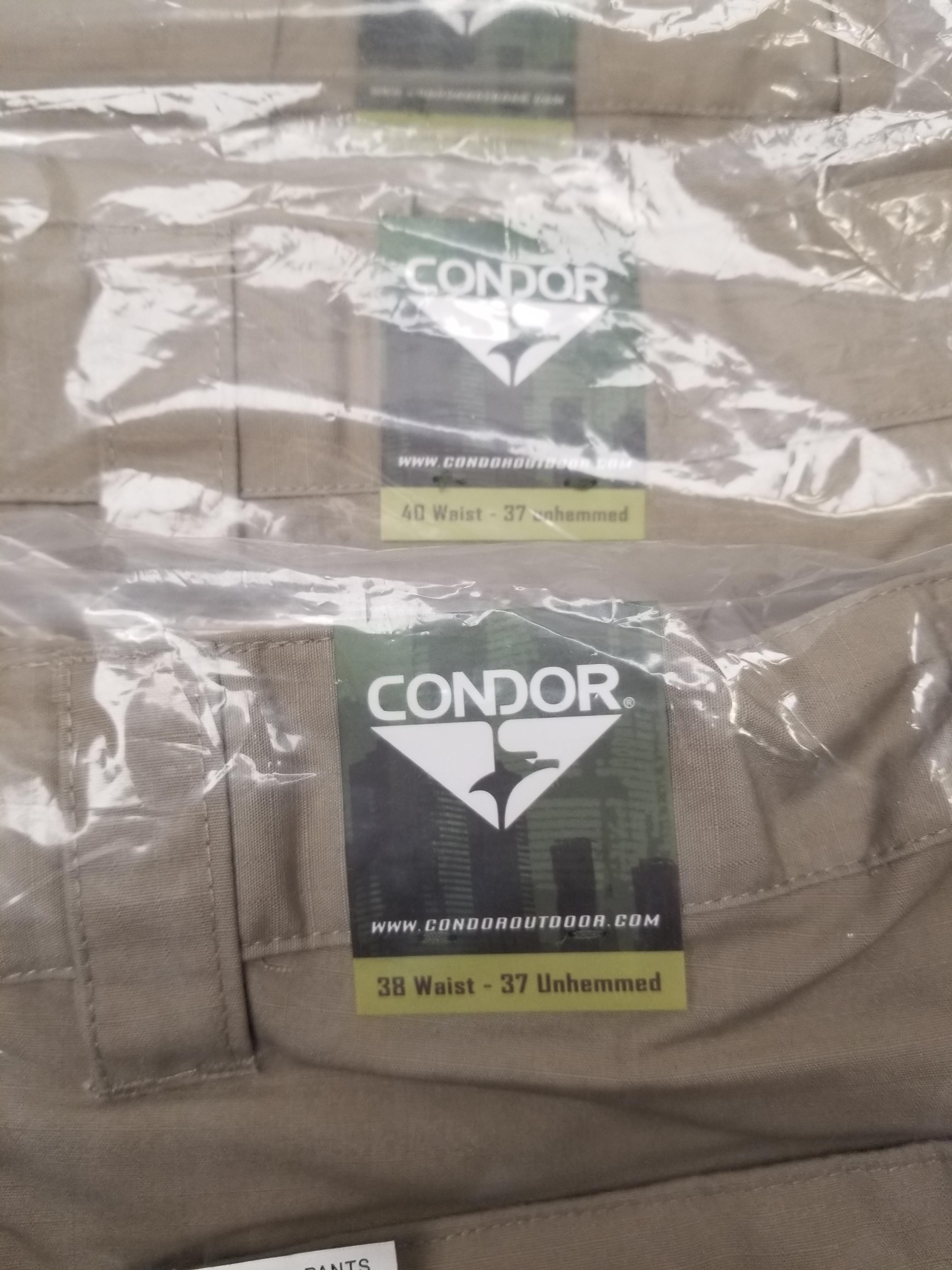 4 Pr New Condor Lightweight Ripstop Tactical Pants