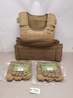 Condor Quick release Tactical Vest & 2 Mag Holders