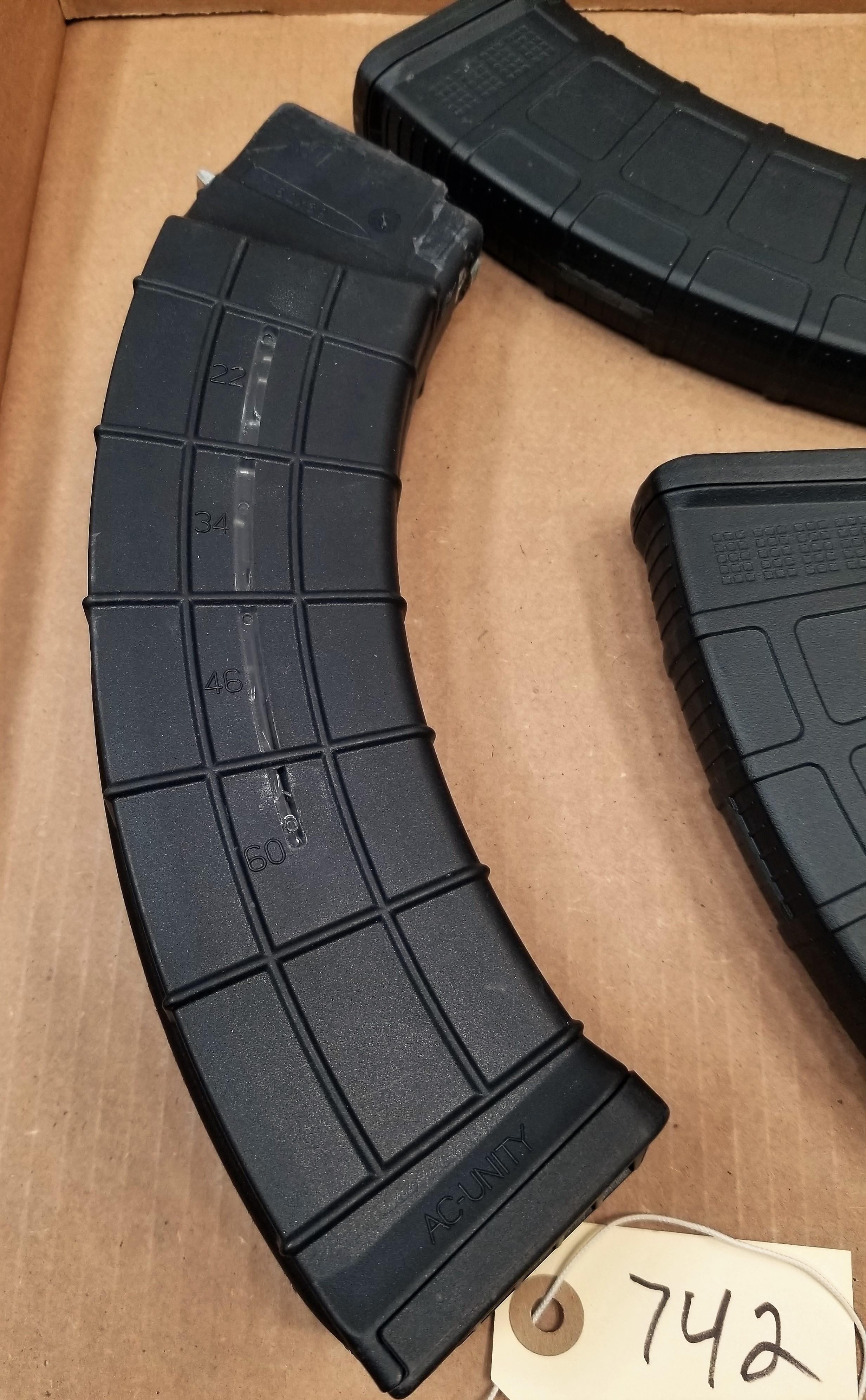 (2) 30rd And (1) 60rd Polymer 7.62x39mm Magazines