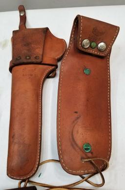 (5) Assorted Brown Leather Holsters