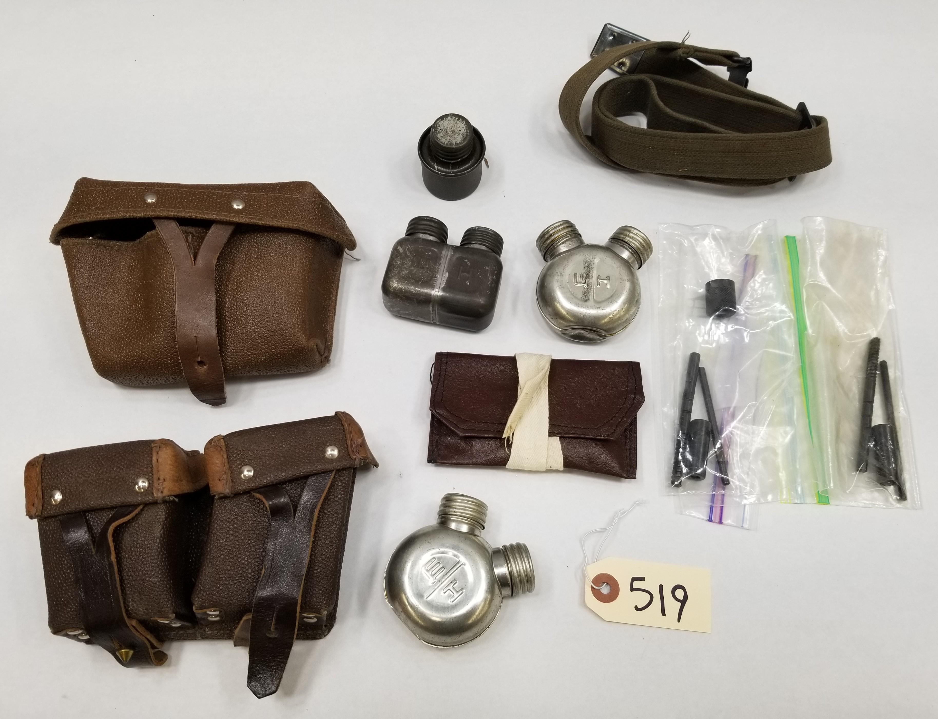 Assorted Soviet Ammo Pouches, Oilers & More