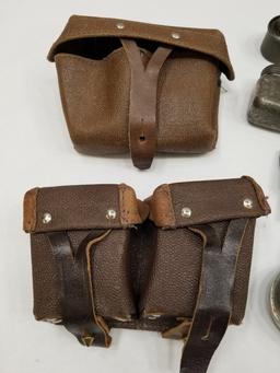 Assorted Soviet Ammo Pouches, Oilers & More