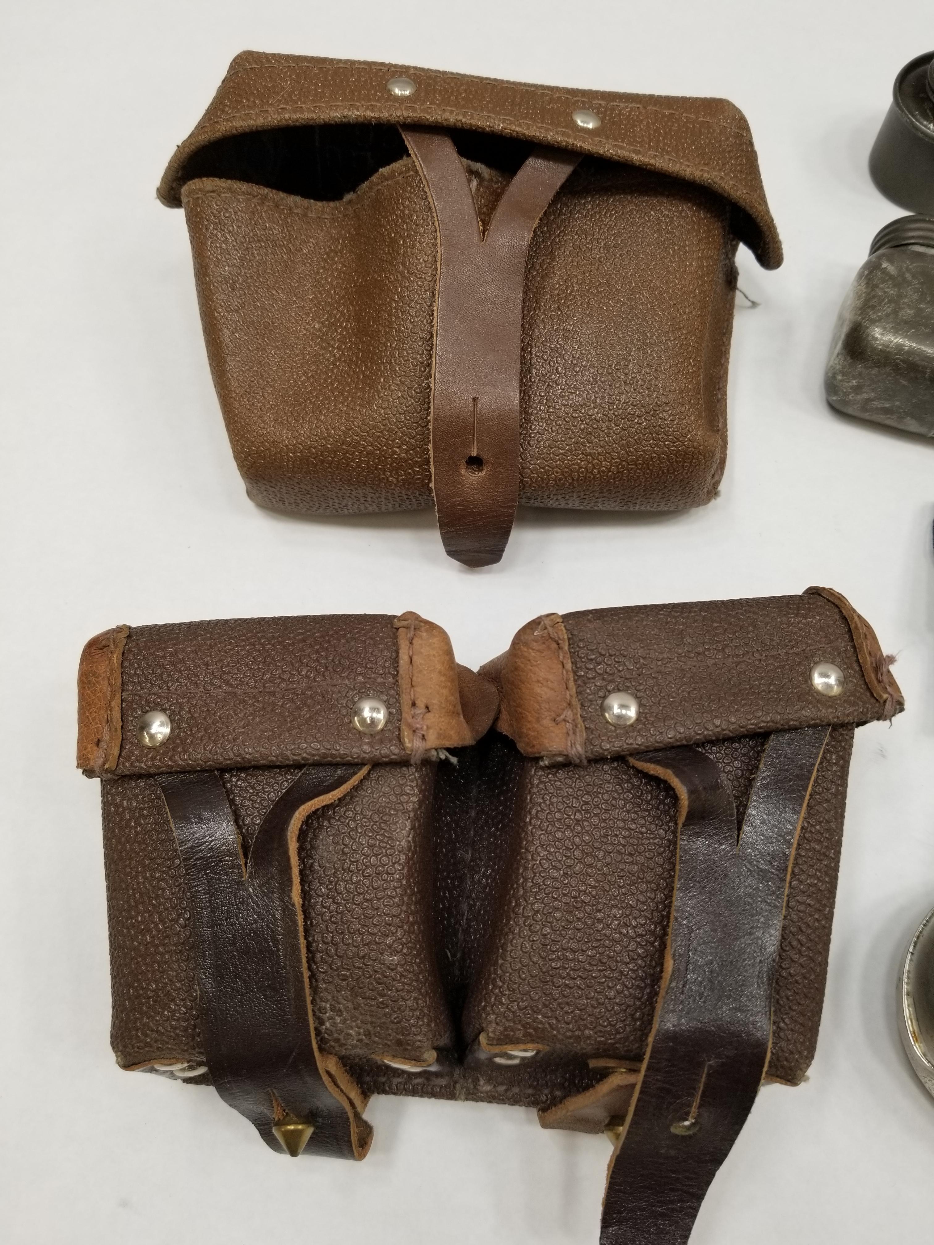 Assorted Soviet Ammo Pouches, Oilers & More
