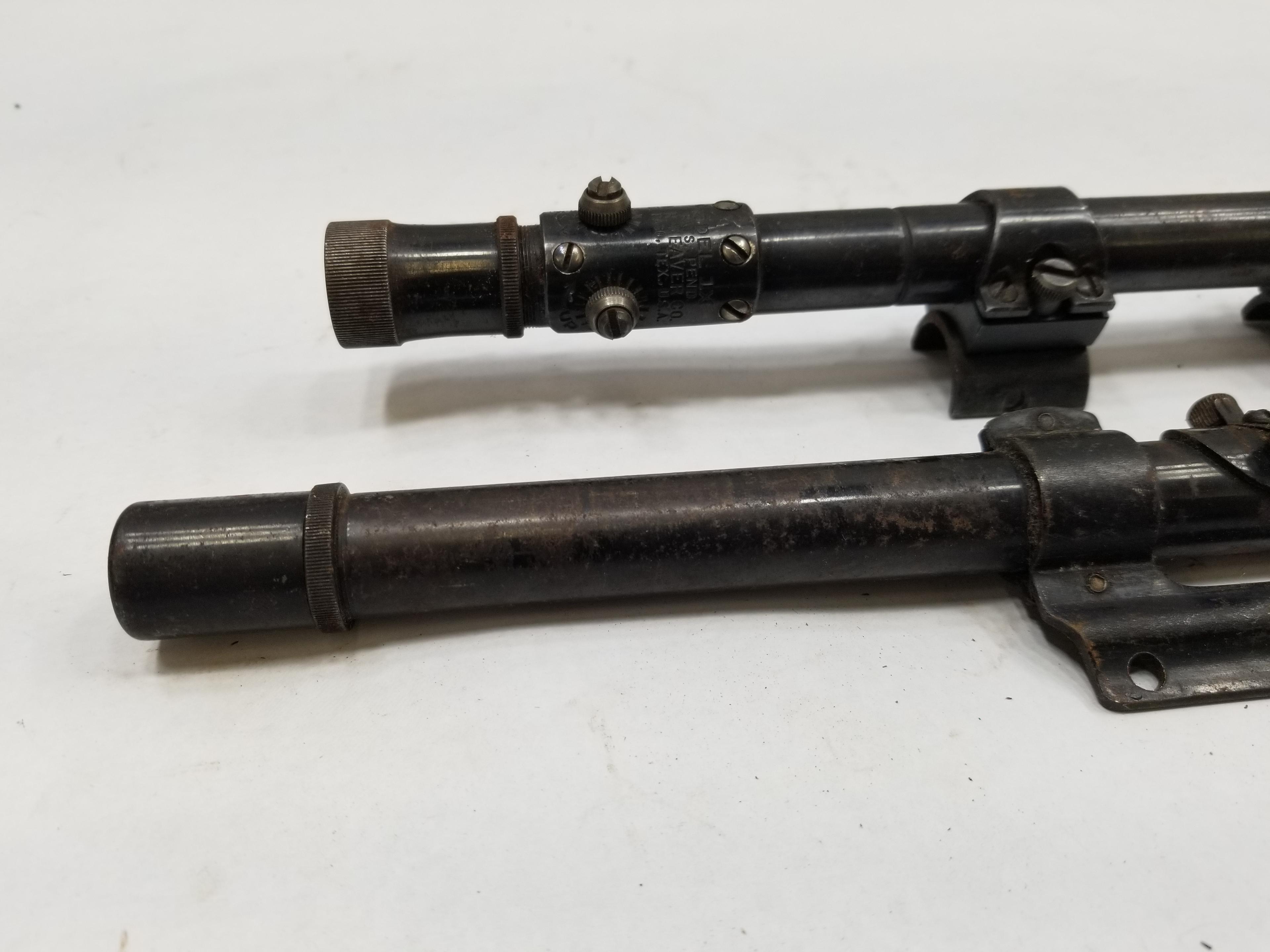 (2) Vintage Weaver Rifle Scopes