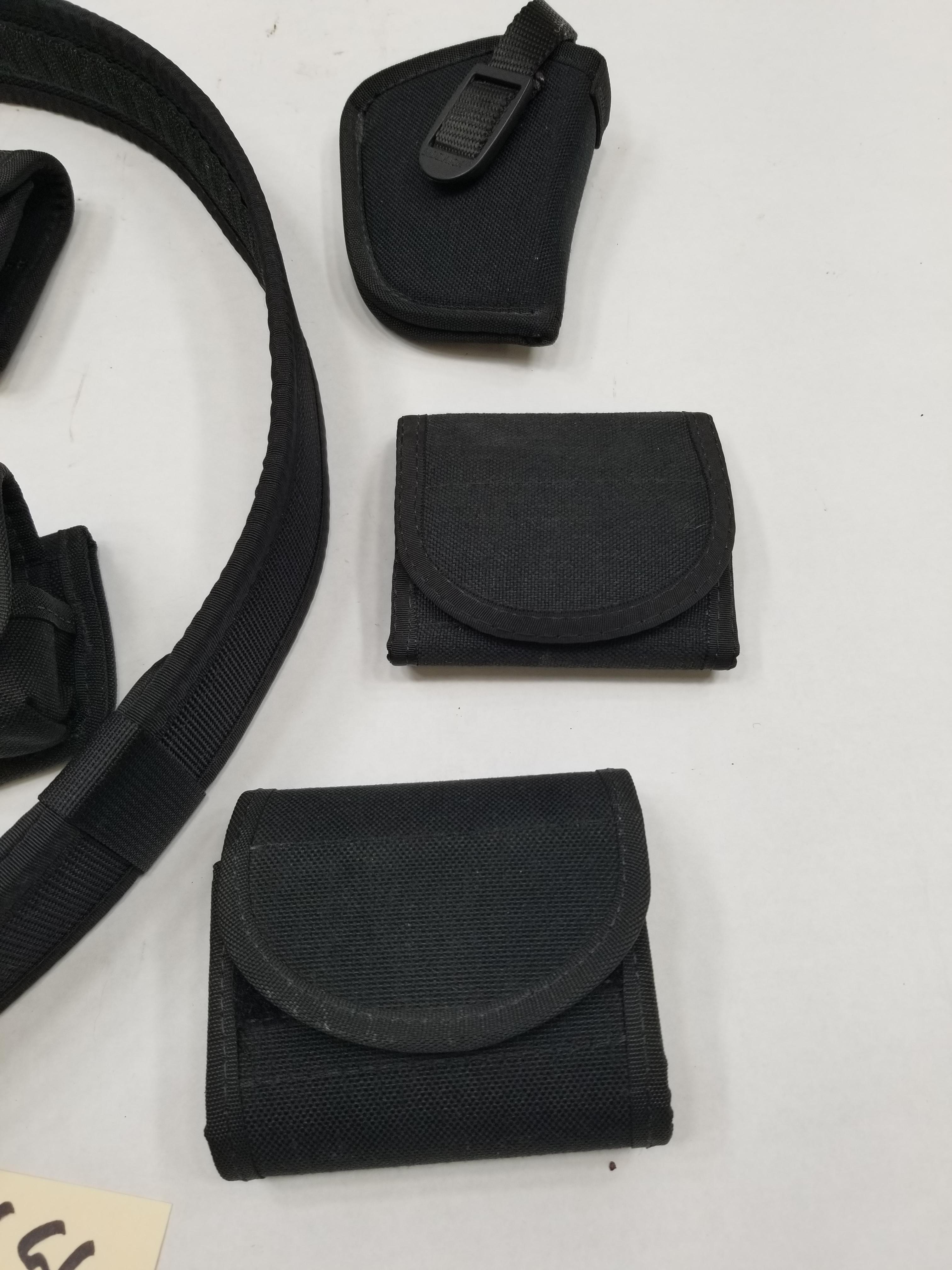 (6) Assorted Nylon Accessory Pouches And Belt
