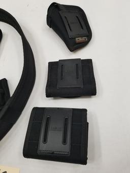 (6) Assorted Nylon Accessory Pouches And Belt