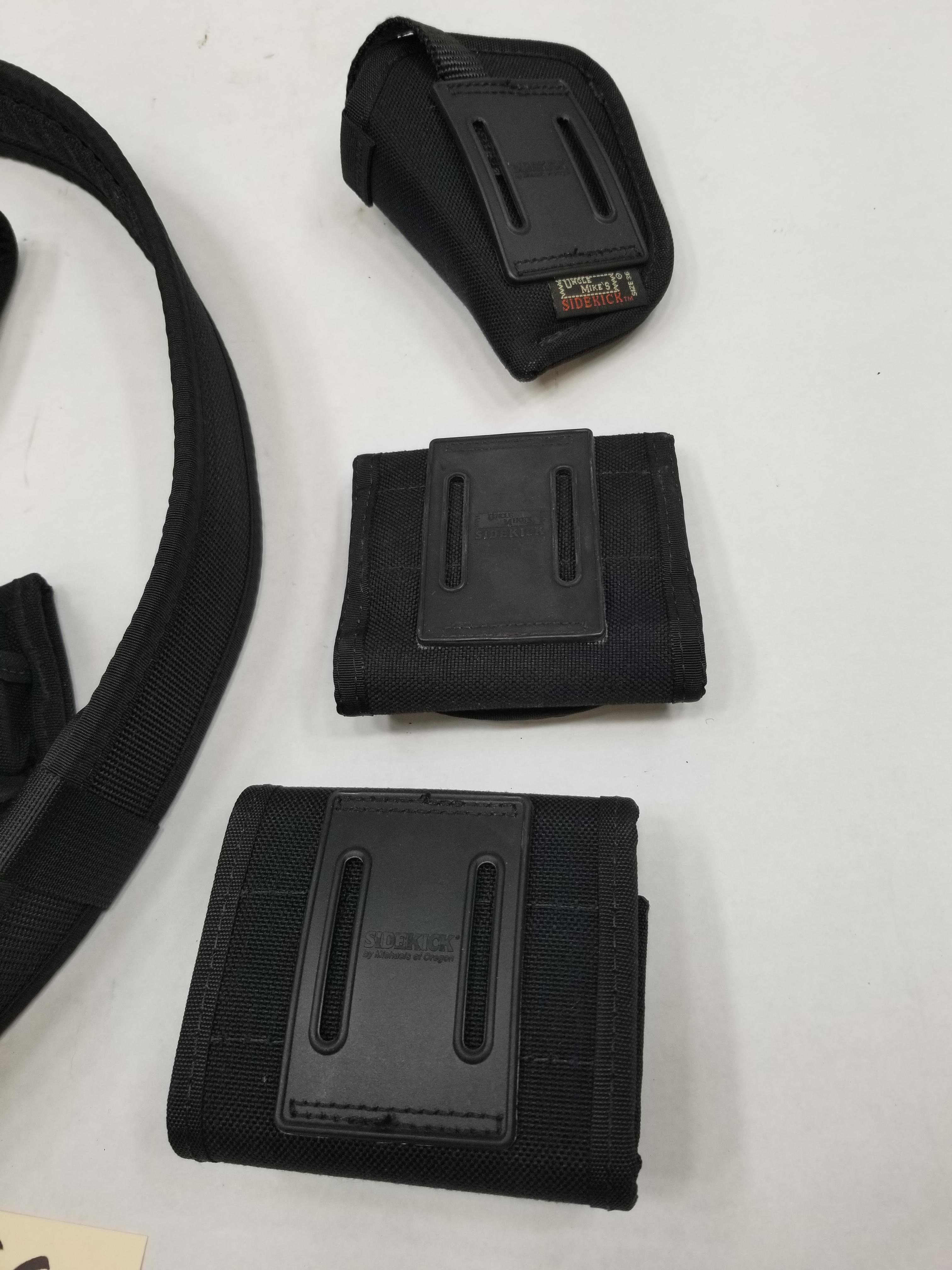 (6) Assorted Nylon Accessory Pouches And Belt