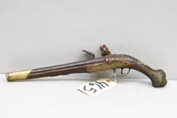 Antique Ottoman  Approx. .60 Cal Flintlock Pistol