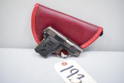 (CR) Colt M1908 Hammerless .25 Auto Pistol