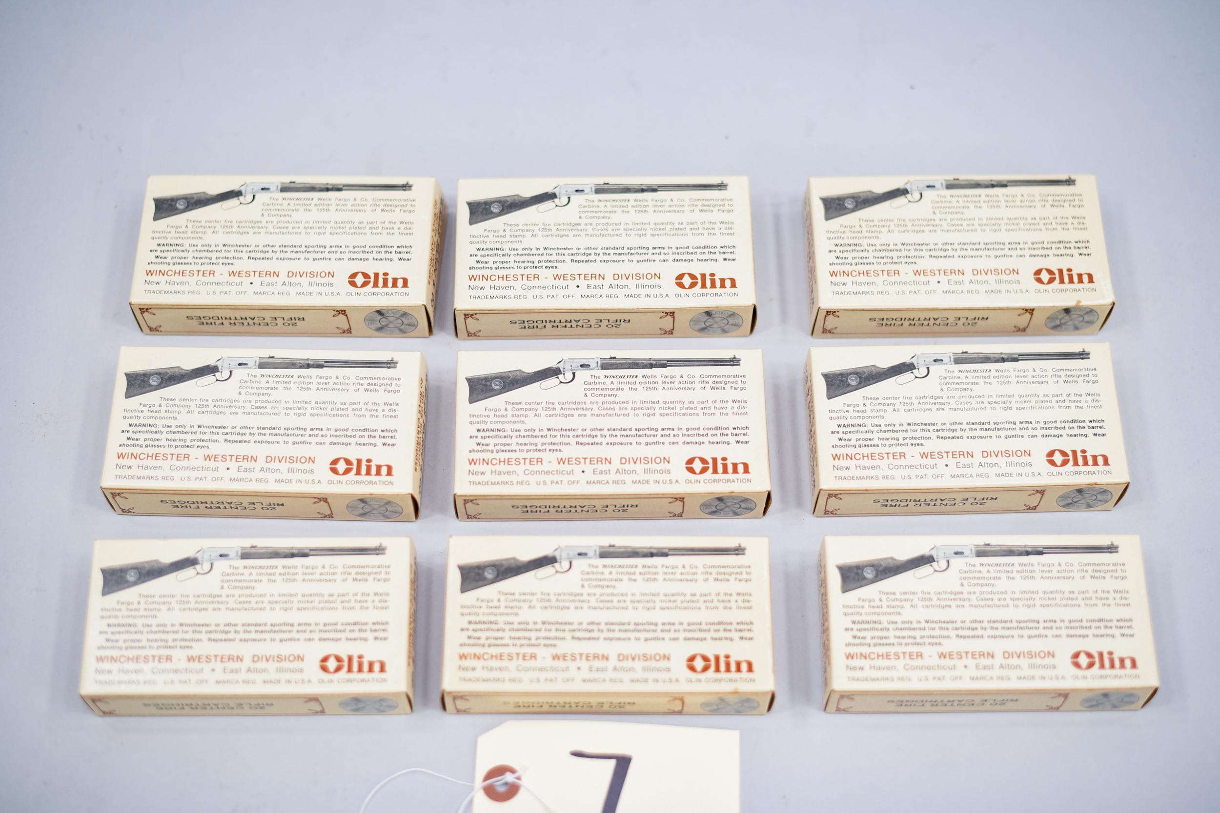 180rds Winchester Wells Fargo Commemorative 30-30