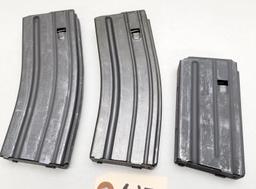 (3) Colt Factory AR-15 Steel Rifle Mags