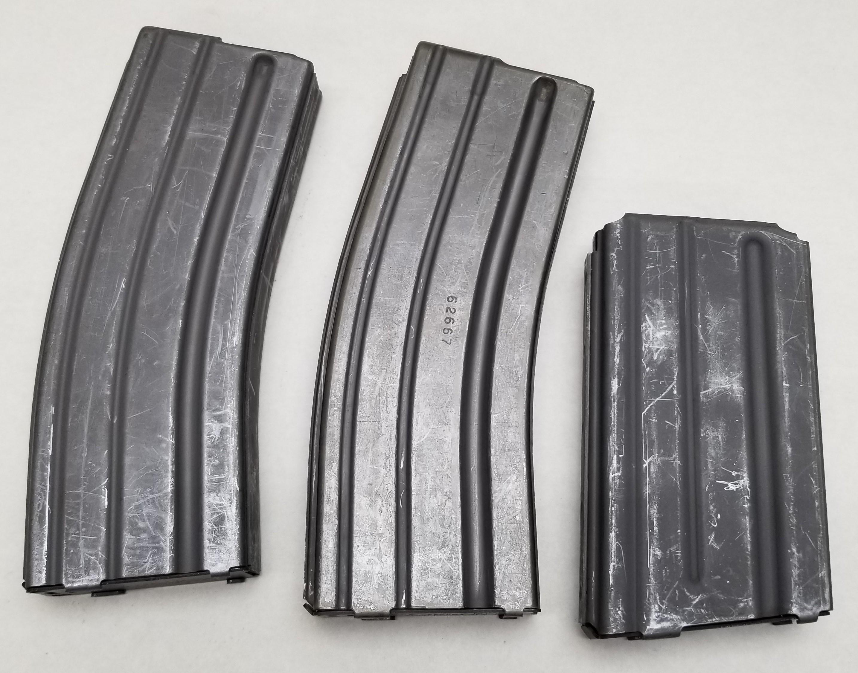 (3) Colt Factory AR-15 Steel Rifle Mags