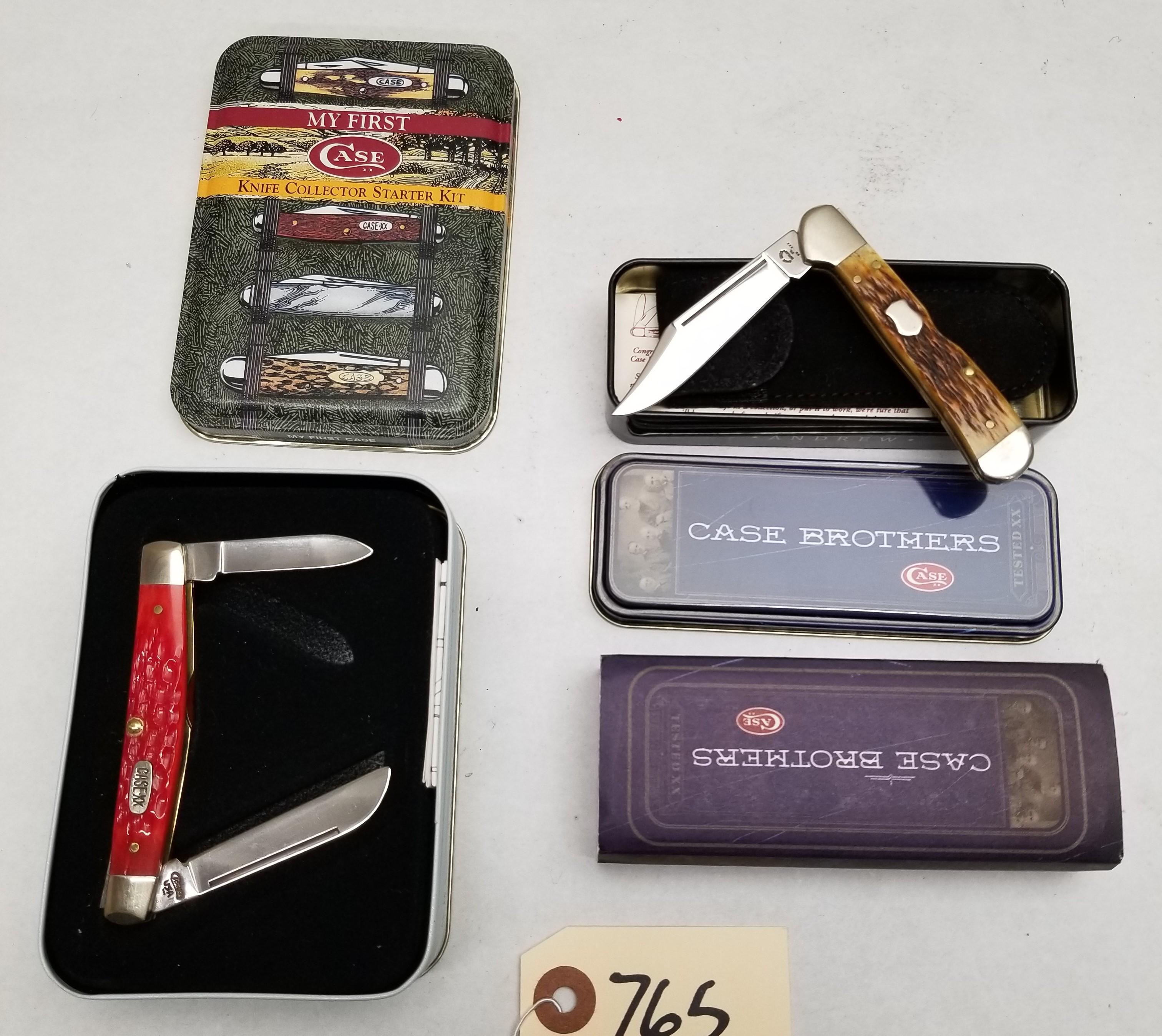 (2) Case XX Cutlery Collectible Folding Knives