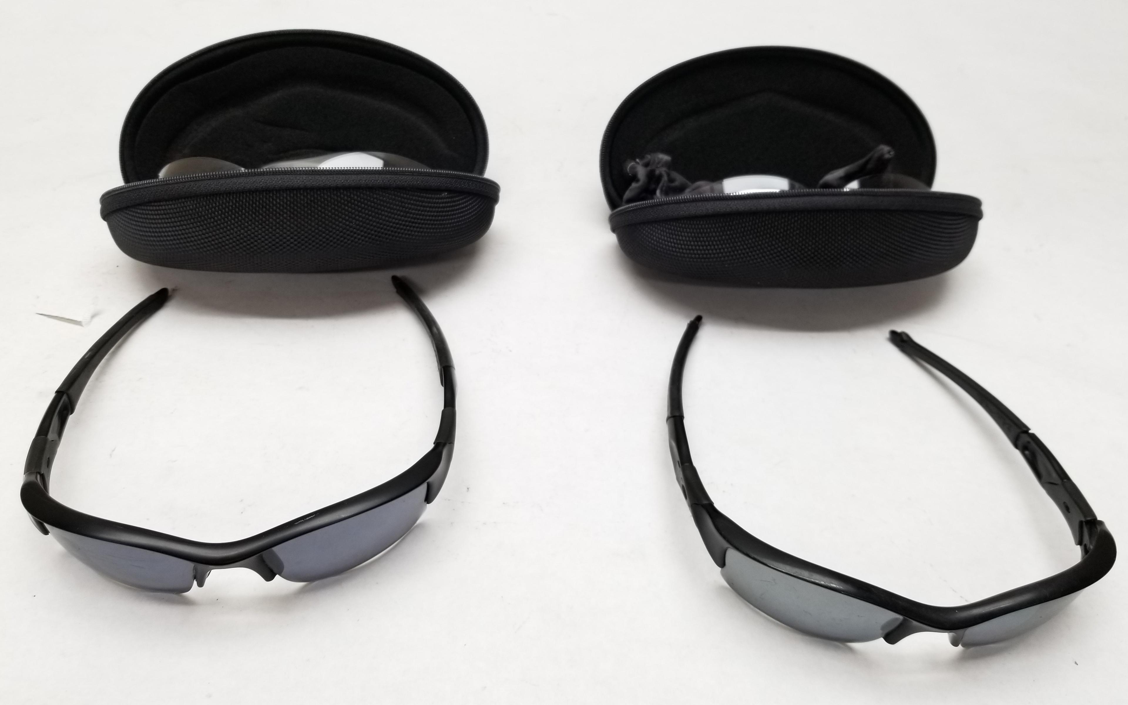 (2) Pairs Of Used Oakley Flak Jacket Sunglasses