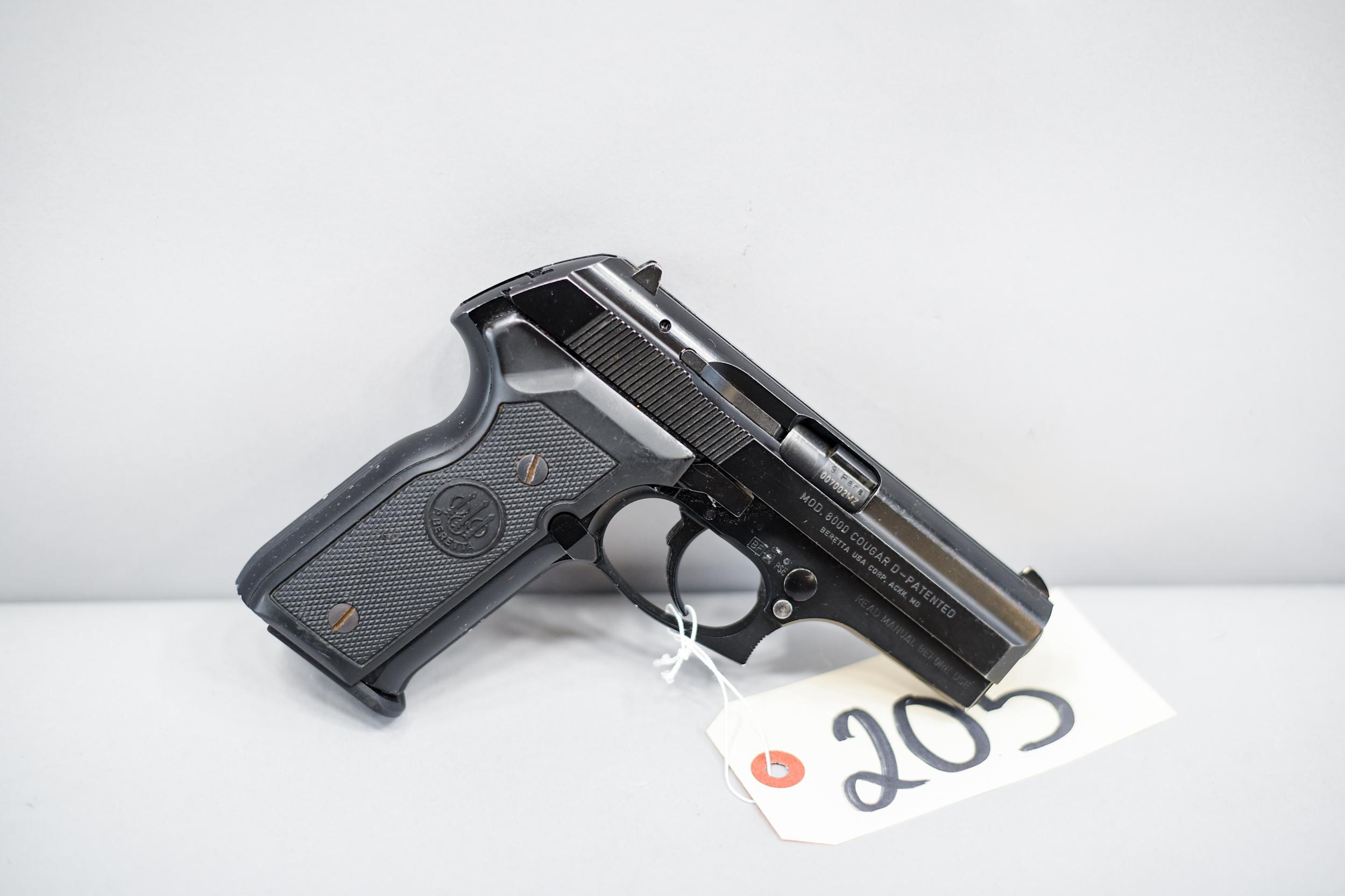 (R) P Beretta Model 8000 Cougar D 9mm Pistol