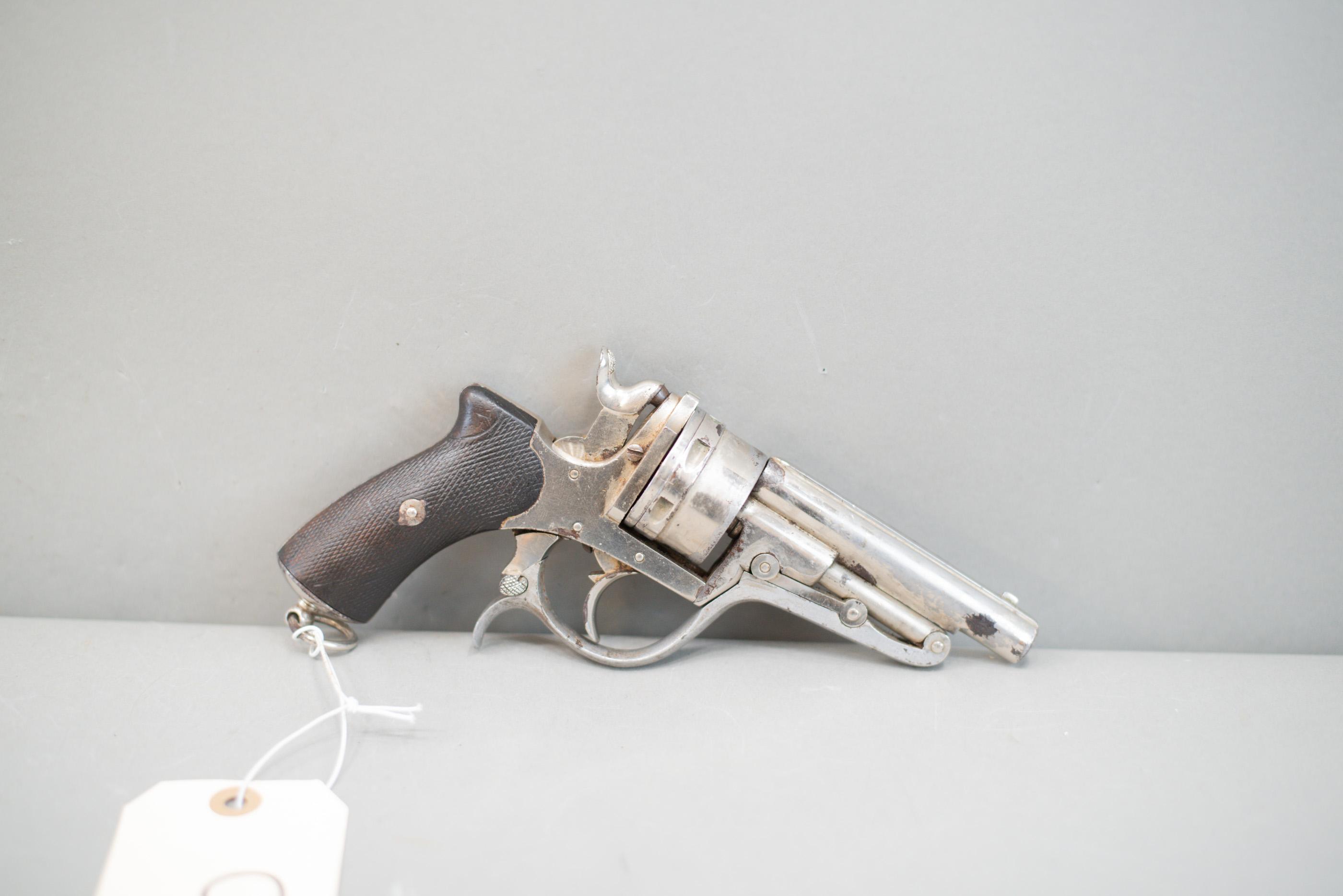 Antique "Galand Style" Double Action Revolver