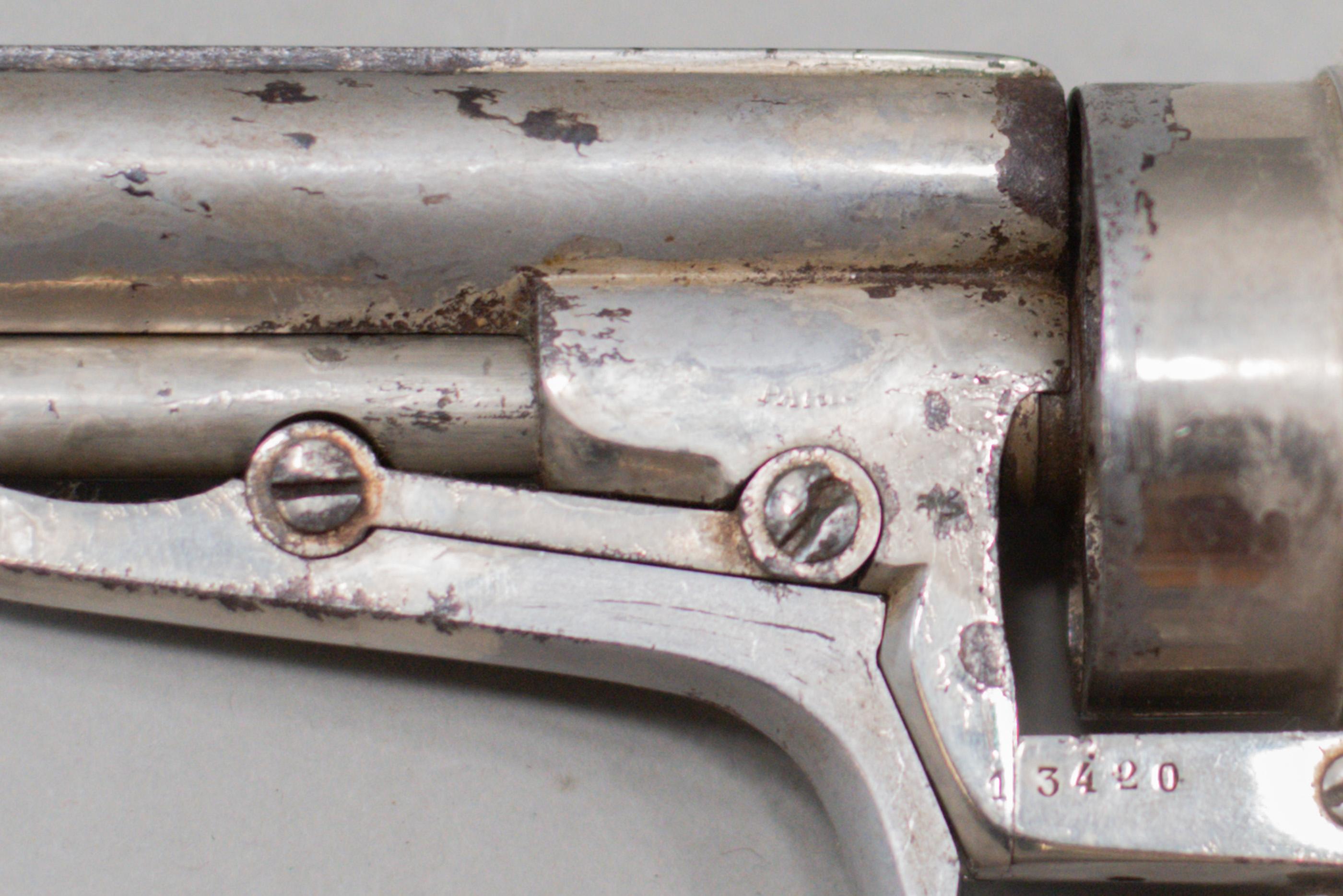 Antique "Galand Style" Double Action Revolver