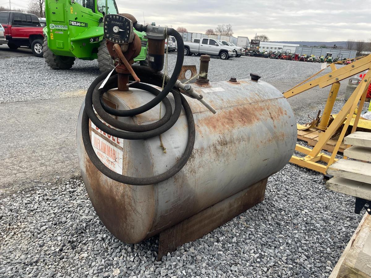 Used 300 Gallon Diesel Fuel Tank W/ Pump