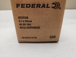 (500Rds.) AMERICAN EAGLE 5.7X28MM 40GR FMJ AMMO