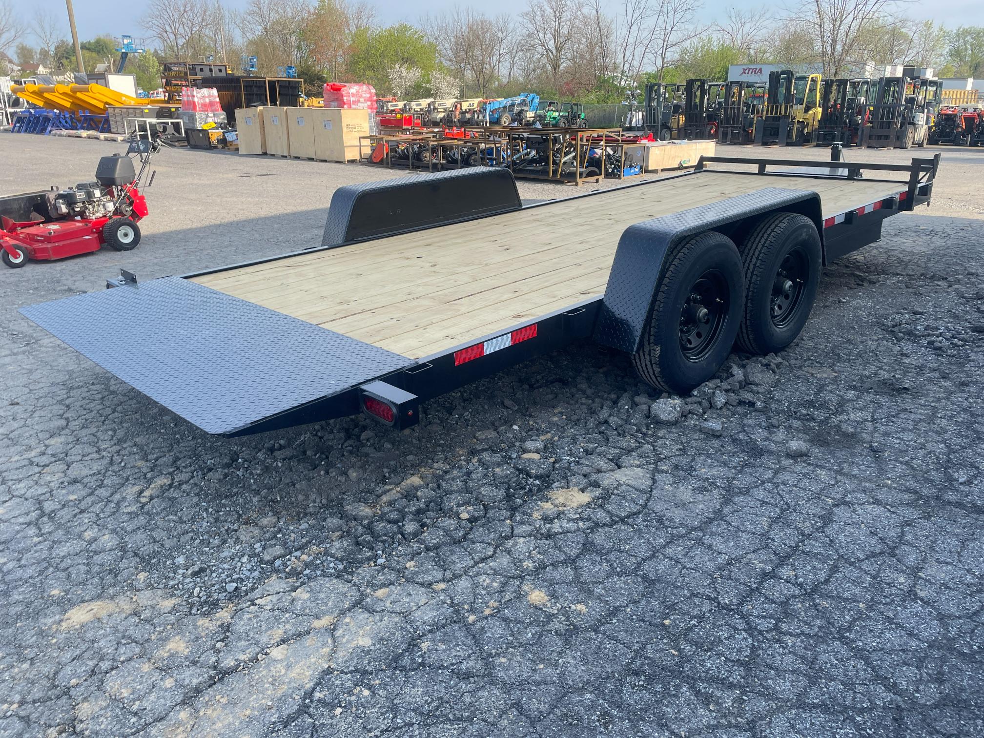 New 2024 20' Hydraulic Tilt Equipment/Car Trailer