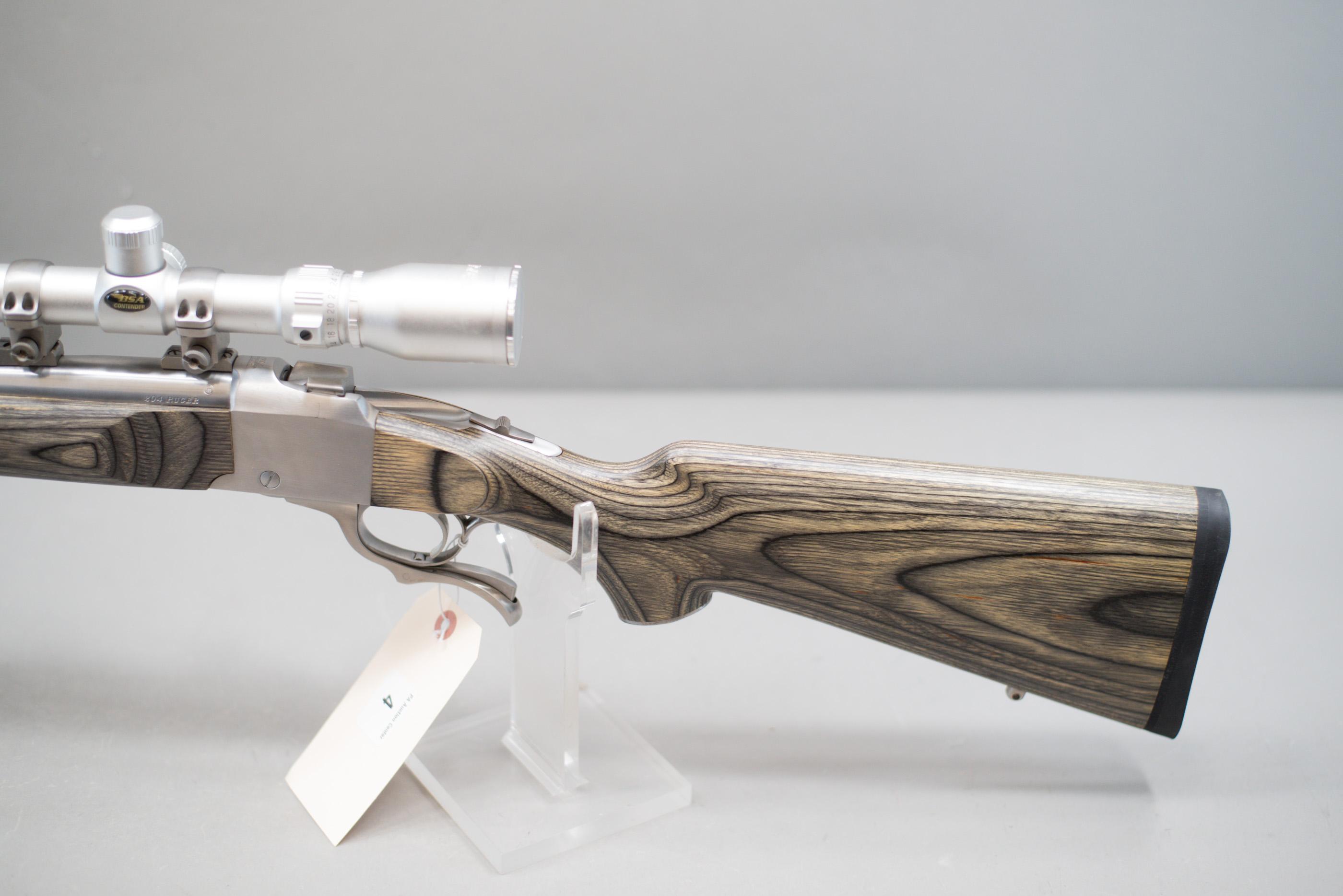 (R) Ruger No.1 Stainless .204 Ruger Rifle