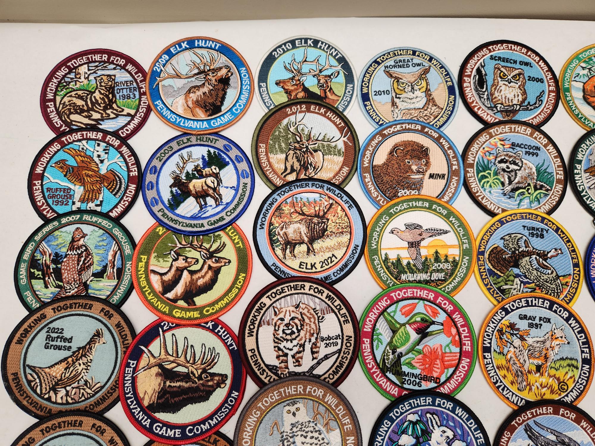 (59Pcs.) PA GAME COMMISSION PATCHES