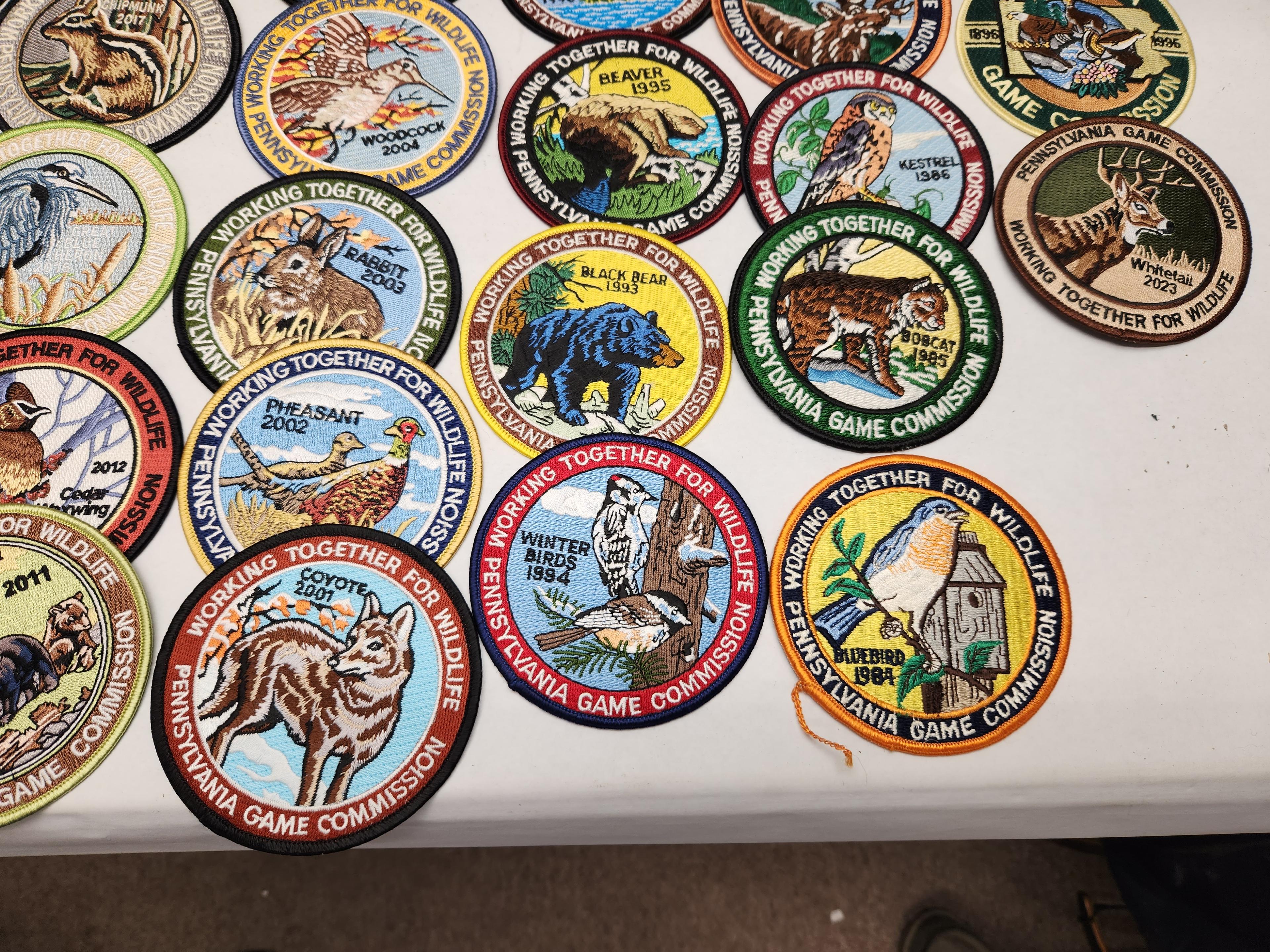 (59Pcs.) PA GAME COMMISSION PATCHES