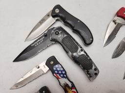 (15Pcs.) ASSORTED FOLDING KNIVES AND MULTI TOOL