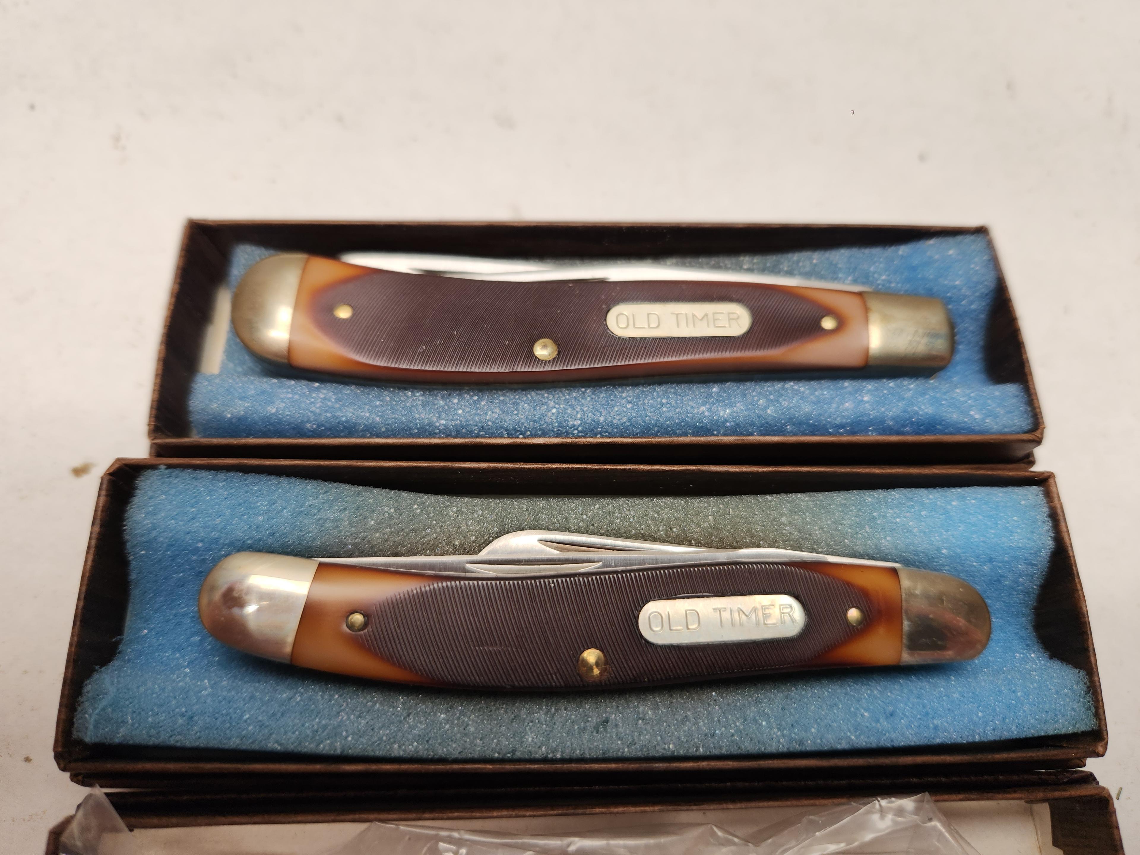 (4Pcs.) NOS ASSORTED SCHRADE KNIVES