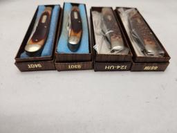 (4Pcs.) NOS ASSORTED SCHRADE KNIVES