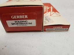 (2Pcs.) NOS GERBER FOLDING SPORTSMAN IID KNIVES